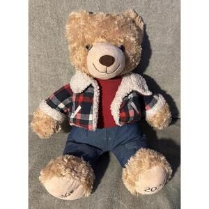 Belkie Bear Christmas 2024 Plush Plaid Coat Teddy Belk Department Store 16”